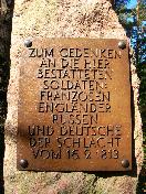 Plate on soldiers' mass grave